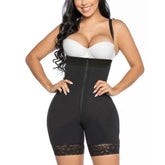Colombianas Women’s Bodysuit Shapewear – Post-Surgery Compression Waist Trainer with Lace Detail